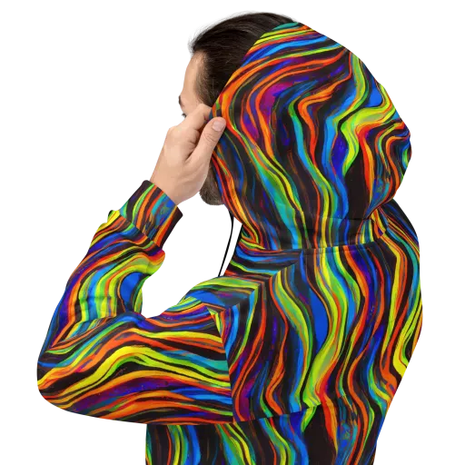 Celestial Waves on a Hoodie