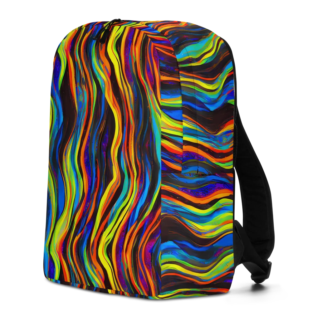 Celestial Waves on Minimalist Backpack — Left