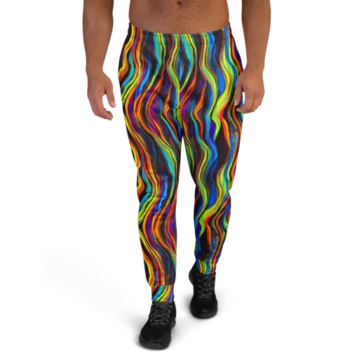 Celestial Waves on a Men's Joggers