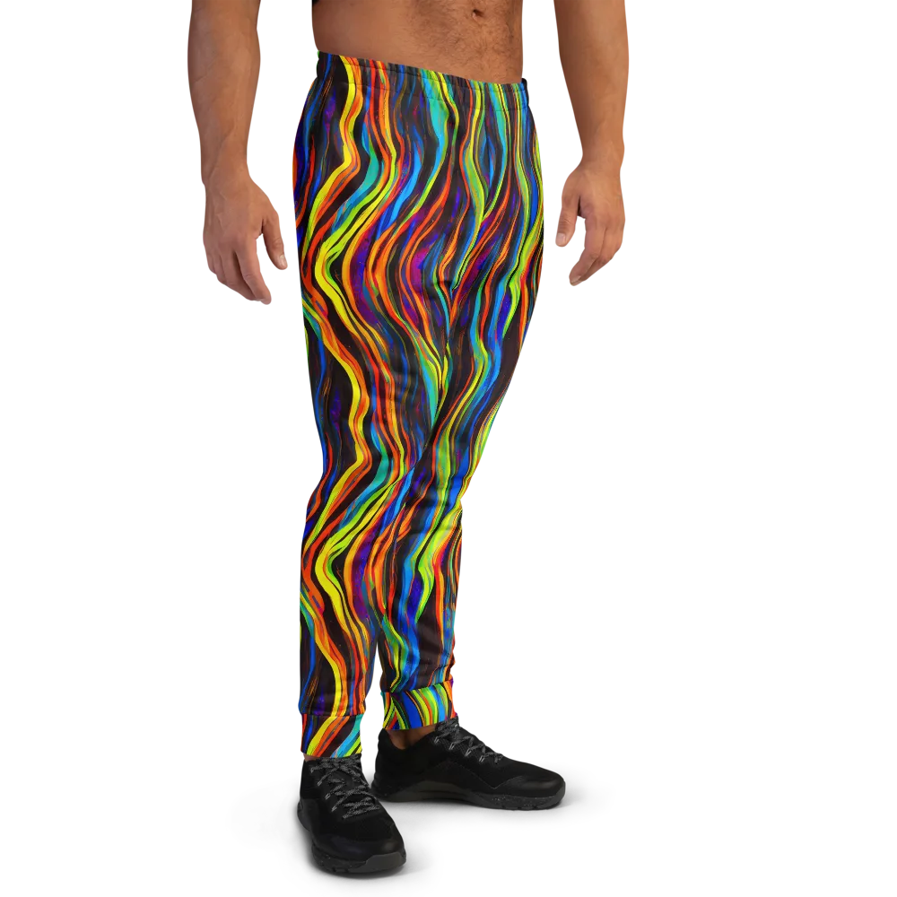 Celestial Waves on Men's Joggers — Right