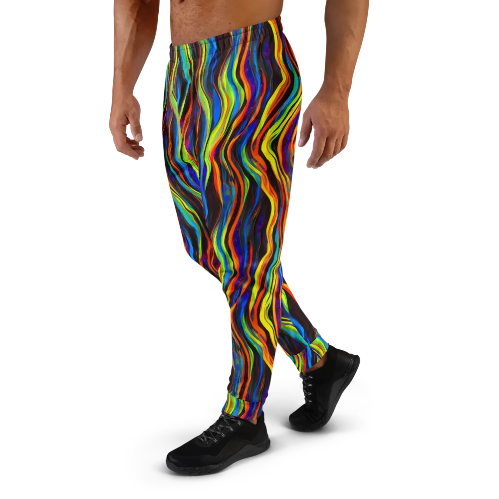 Celestial Waves on Men's Joggers — Left
