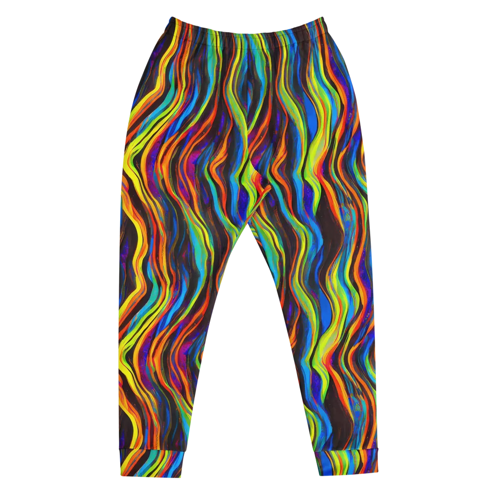 Celestial Waves on Men's Joggers — Front