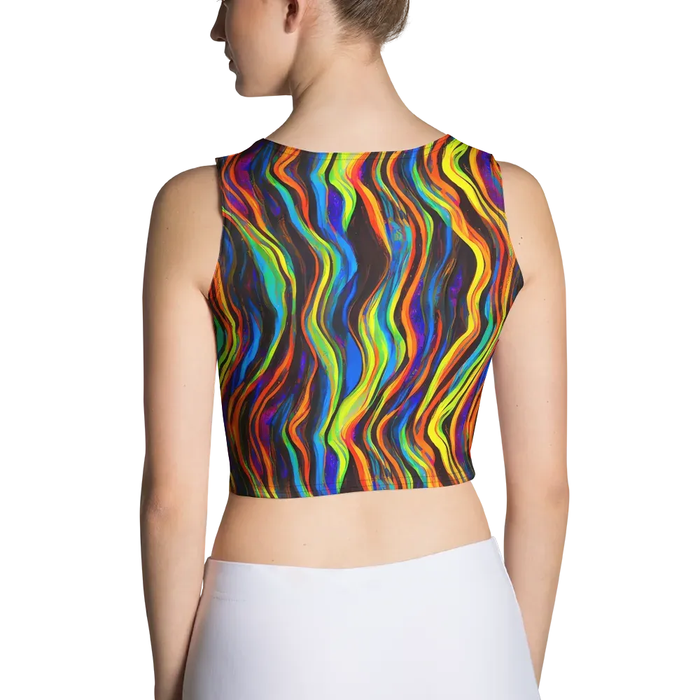 Celestial Waves on Crop Top — Back