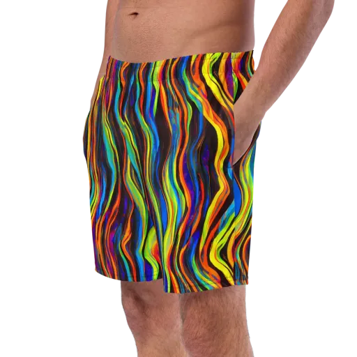 Celestial Waves on a Swim Trunks