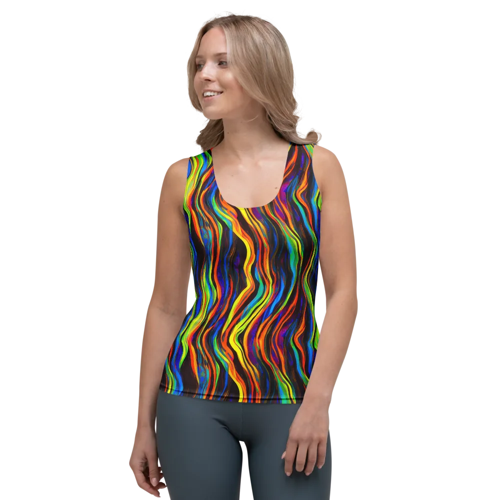 Celestial Waves on Women's Tank Top — Front