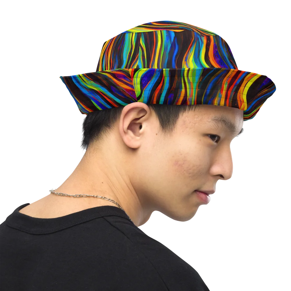 Celestial Waves on Reversible Bucket Hat — Right Outside