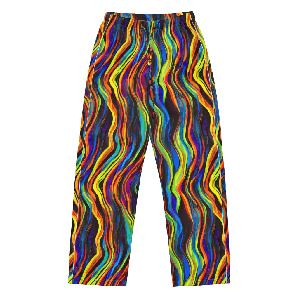 Celestial Waves on Women's Pajama Pants — Front