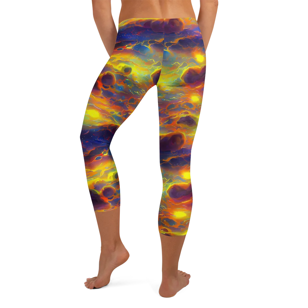Averin's Nebula on Capri Leggings — Back