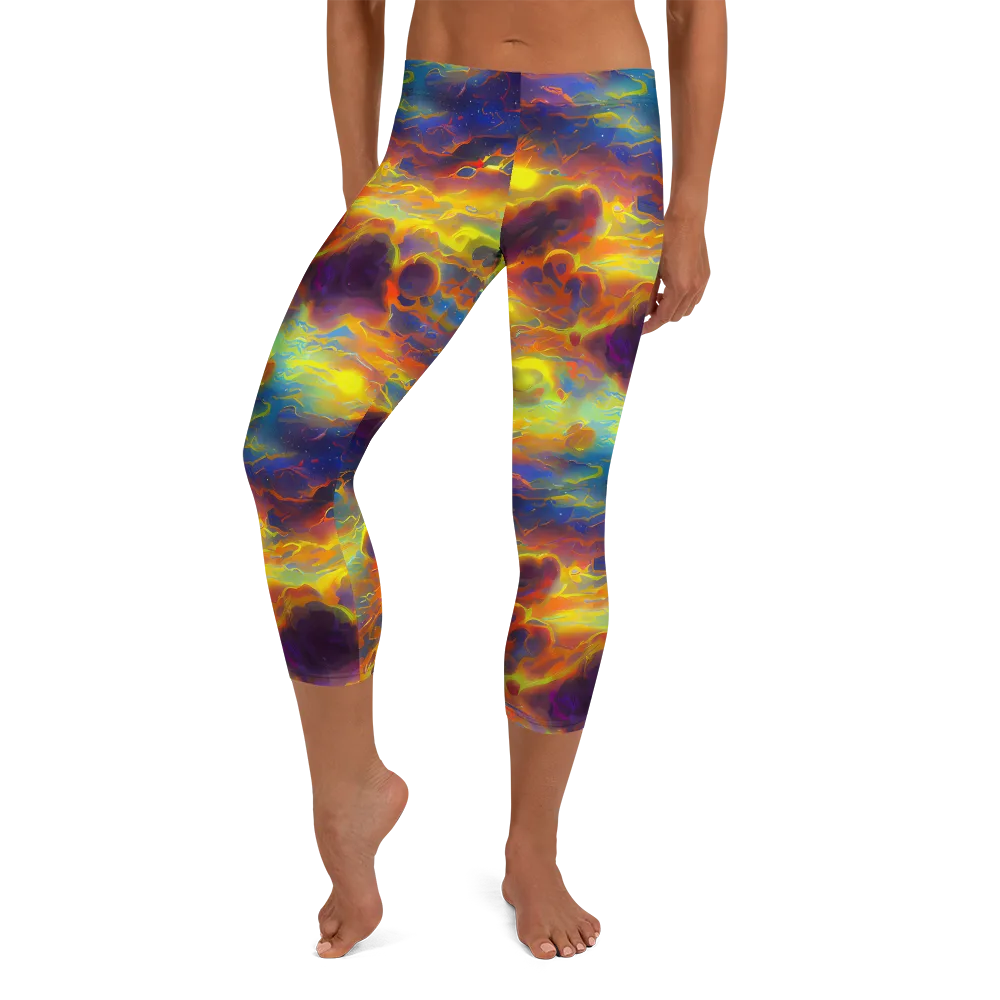 Averin's Nebula on Capri Leggings — Front