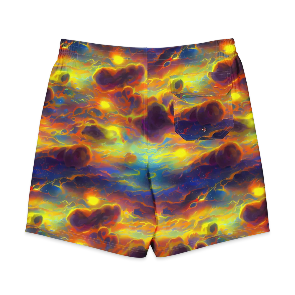 Averin's Nebula on Men's Board Shorts — Back
