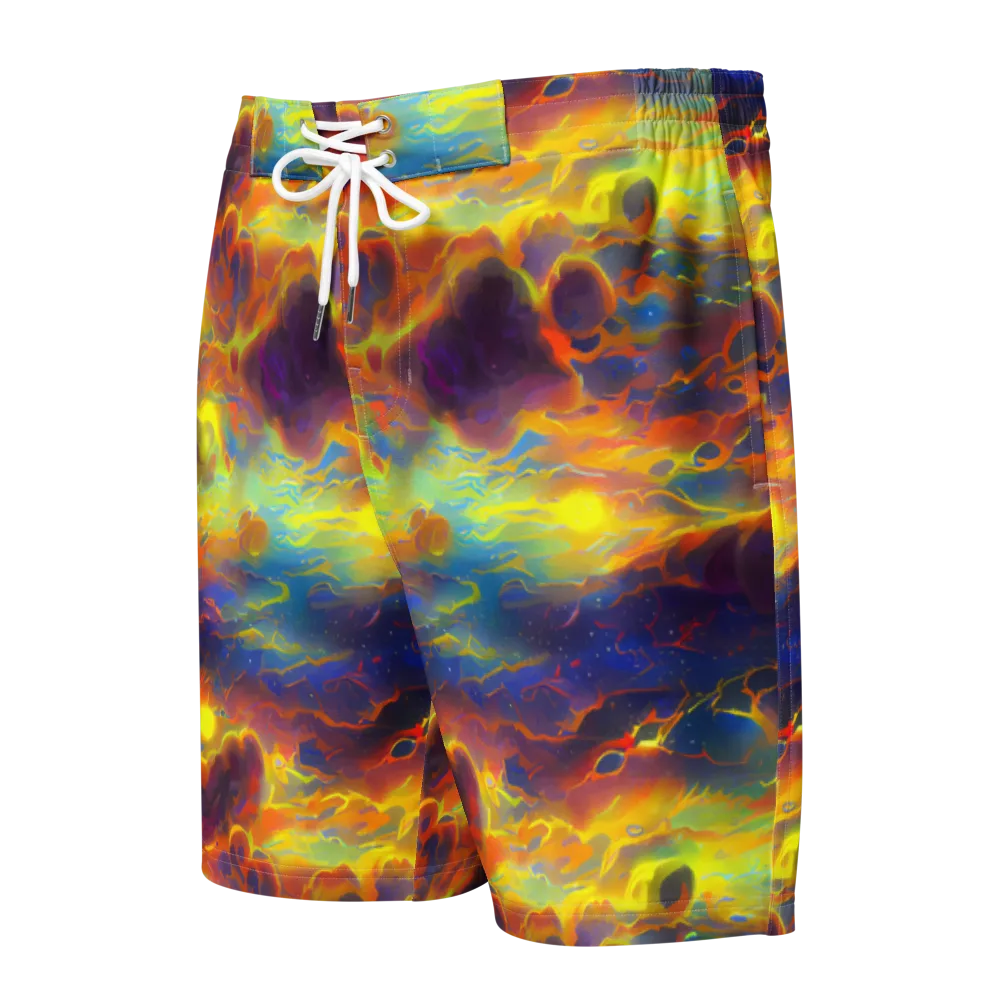 Averin's Nebula on Men's Board Shorts — Front