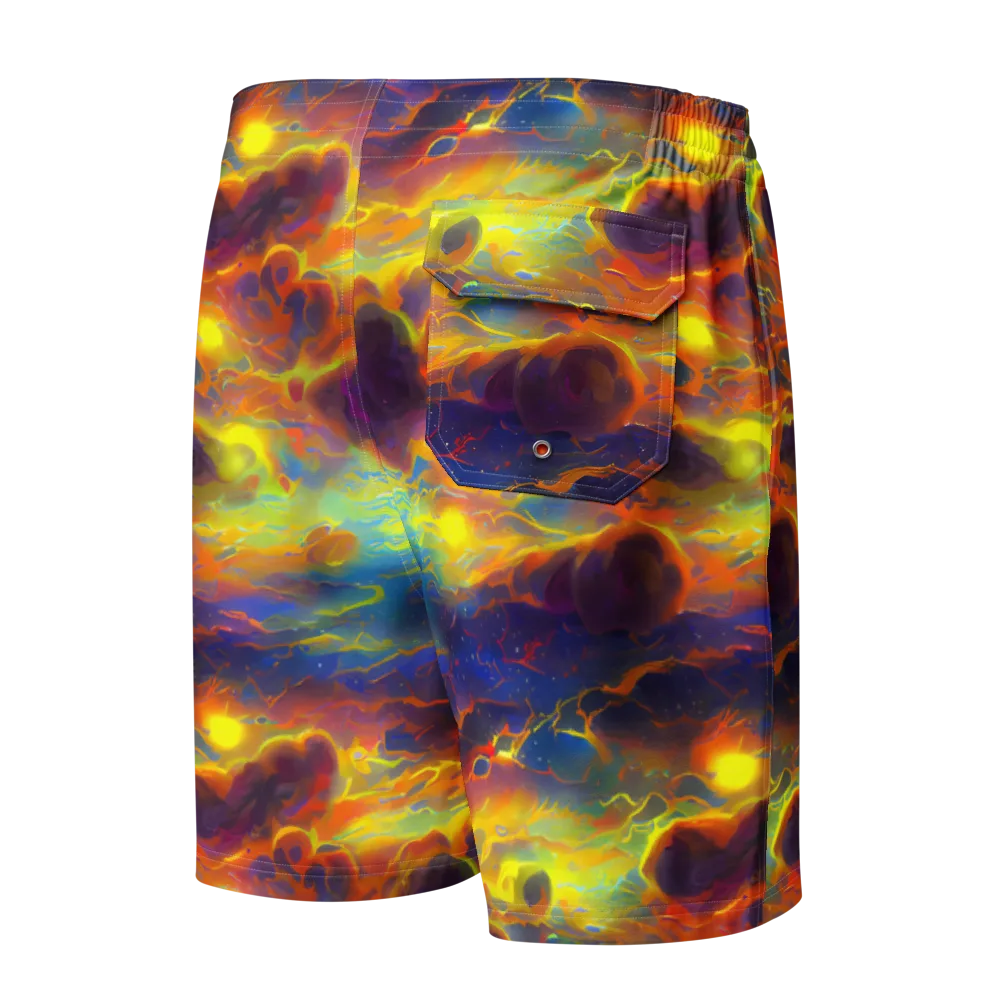 Averin's Nebula on Men's Board Shorts — Back