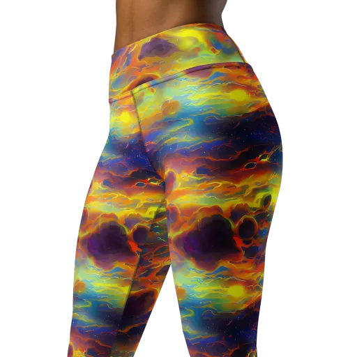 Averin's Nebula on a Yoga Leggings