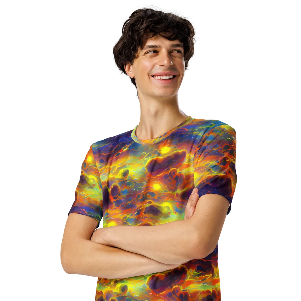 Averin's Nebula on Men's Crew Neck T-Shirt — Left Front