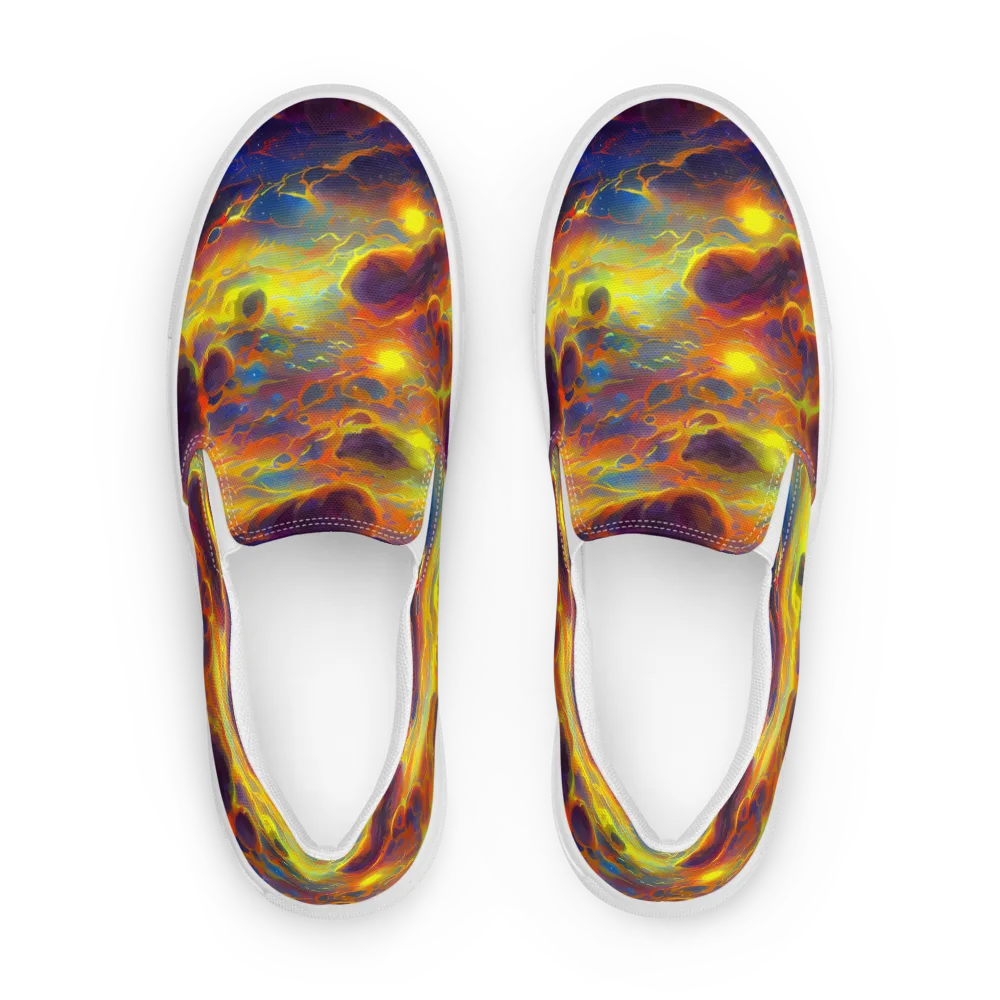 Averin's Nebula on Men's Slip-On Canvas Shoes — Front