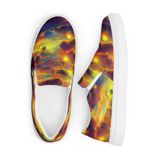 Averin's Nebula on a Men's Slip-On Canvas Shoes