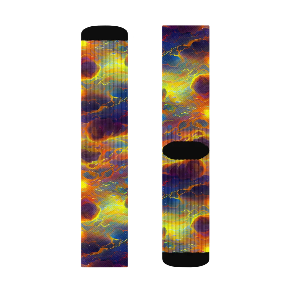 Averin's Nebula on Socks — Right Sock
