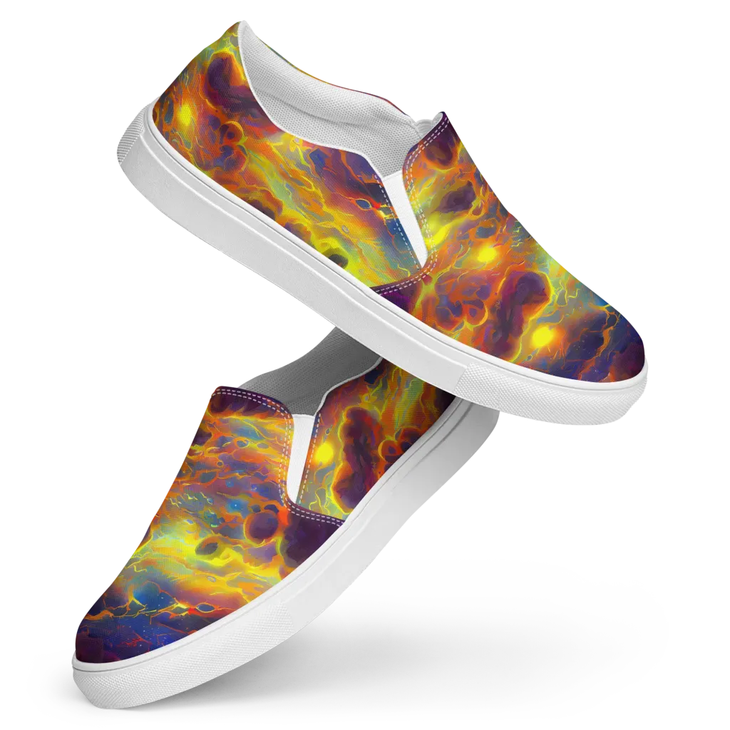 Averin's Nebula on Women's Slip-On Canvas Shoes — Front