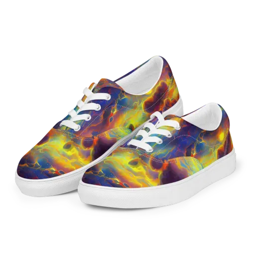 Averin's Nebula on a Men's Lace-Up Canvas Shoes