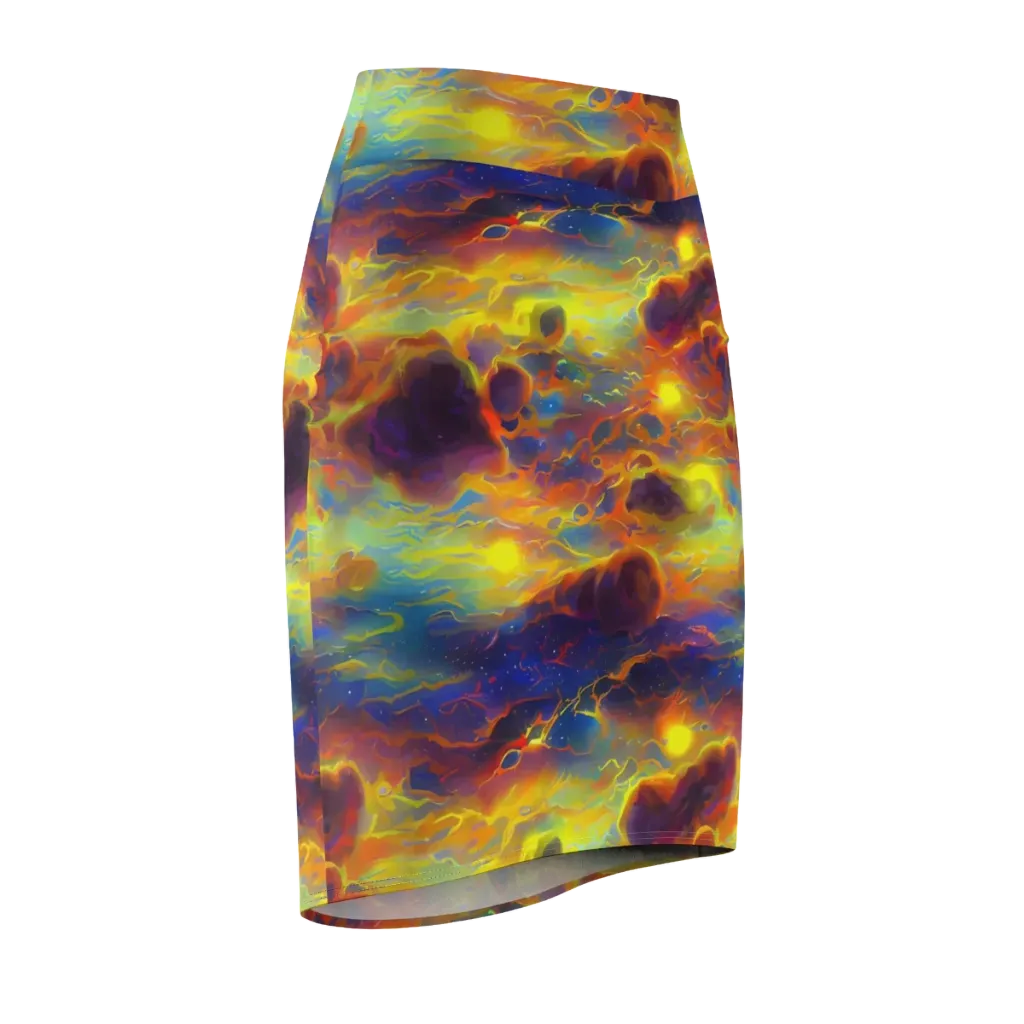 Averin's Nebula on Pencil Skirt — Front Side