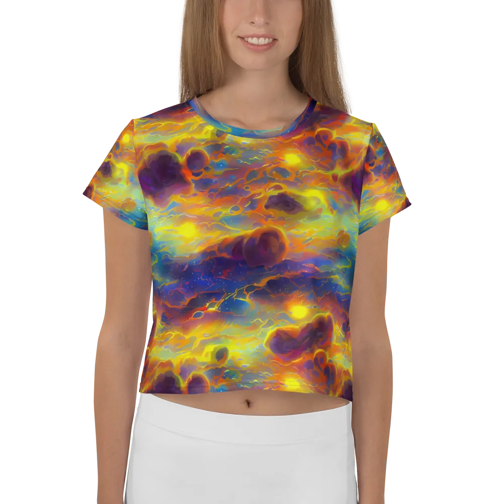Averin's Nebula on Crop Tee — Front