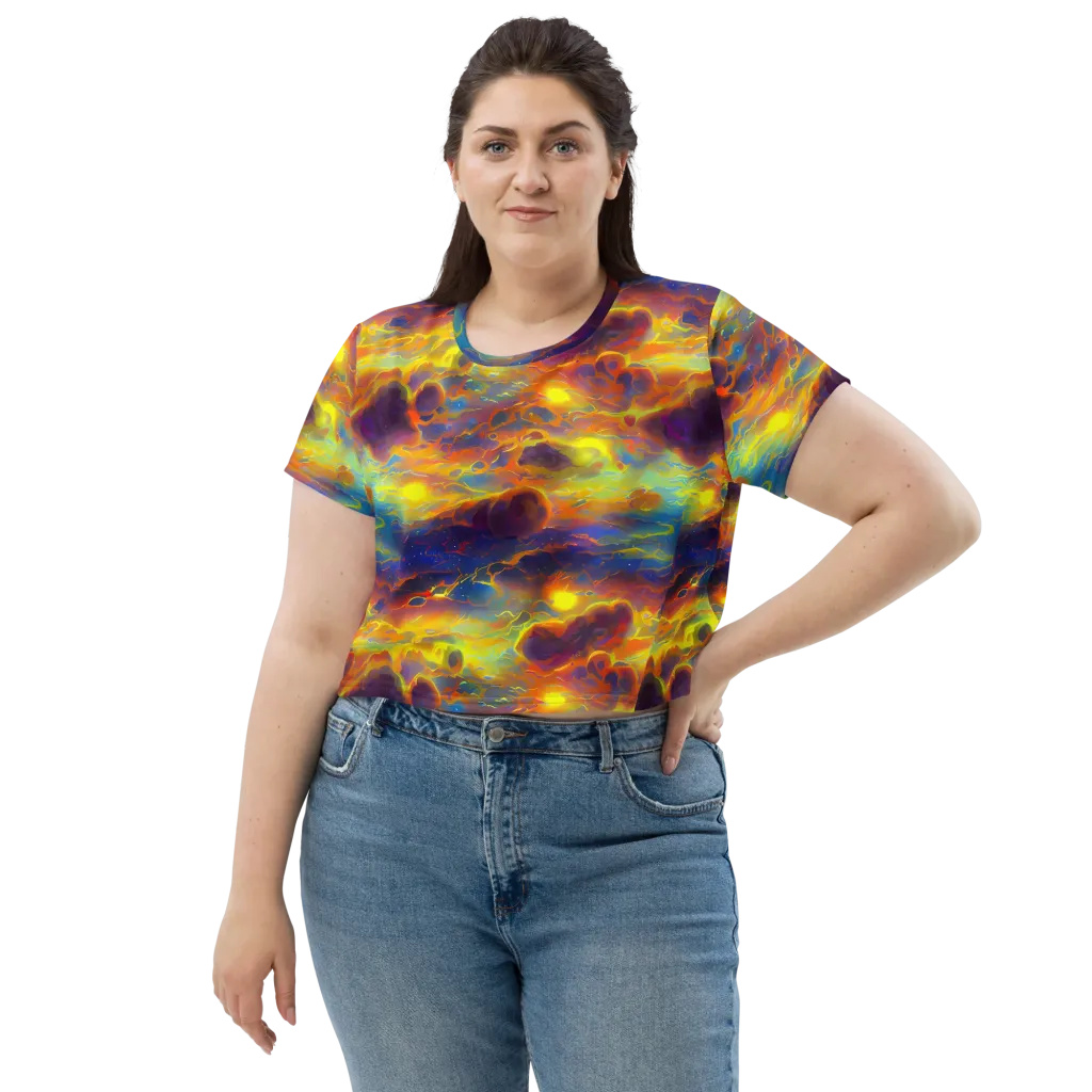 Averin's Nebula on Crop Tee — Front