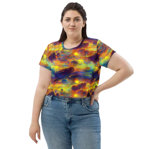 Averin's Nebula on a Crop Tee