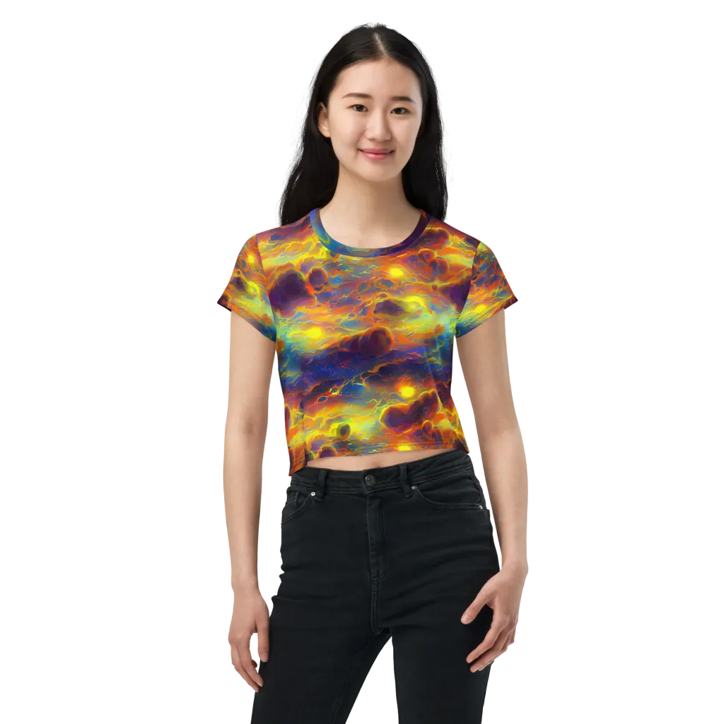 Averin's Nebula on Crop Tee — Front