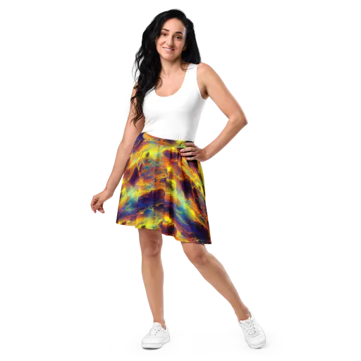 Averin's Nebula on a Skater Skirt