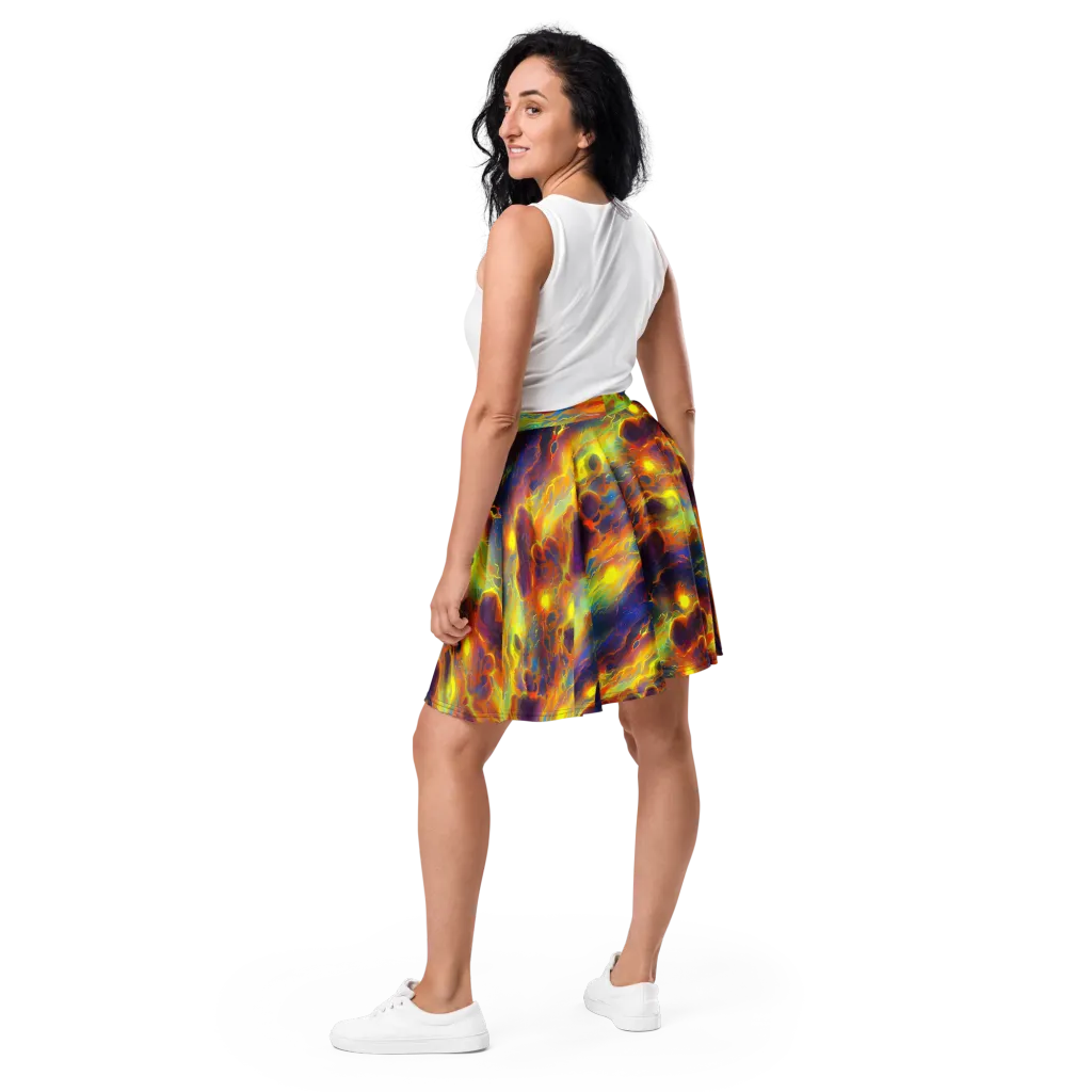 Averin's Nebula on Skater Skirt — Back