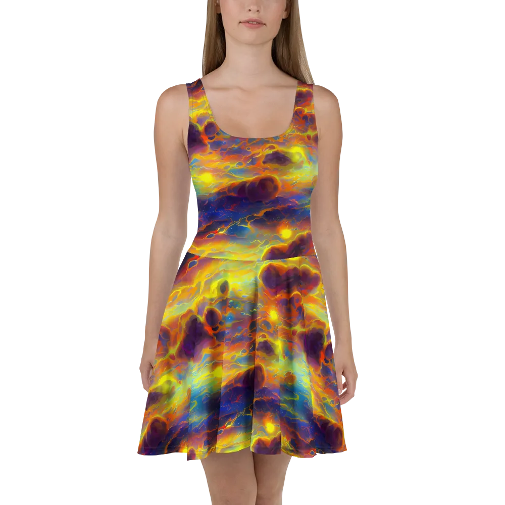Averin's Nebula on Skater Dress — Front