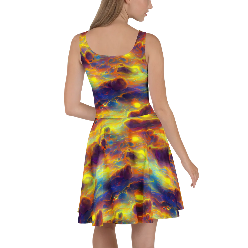 Averin's Nebula on Skater Dress — Back