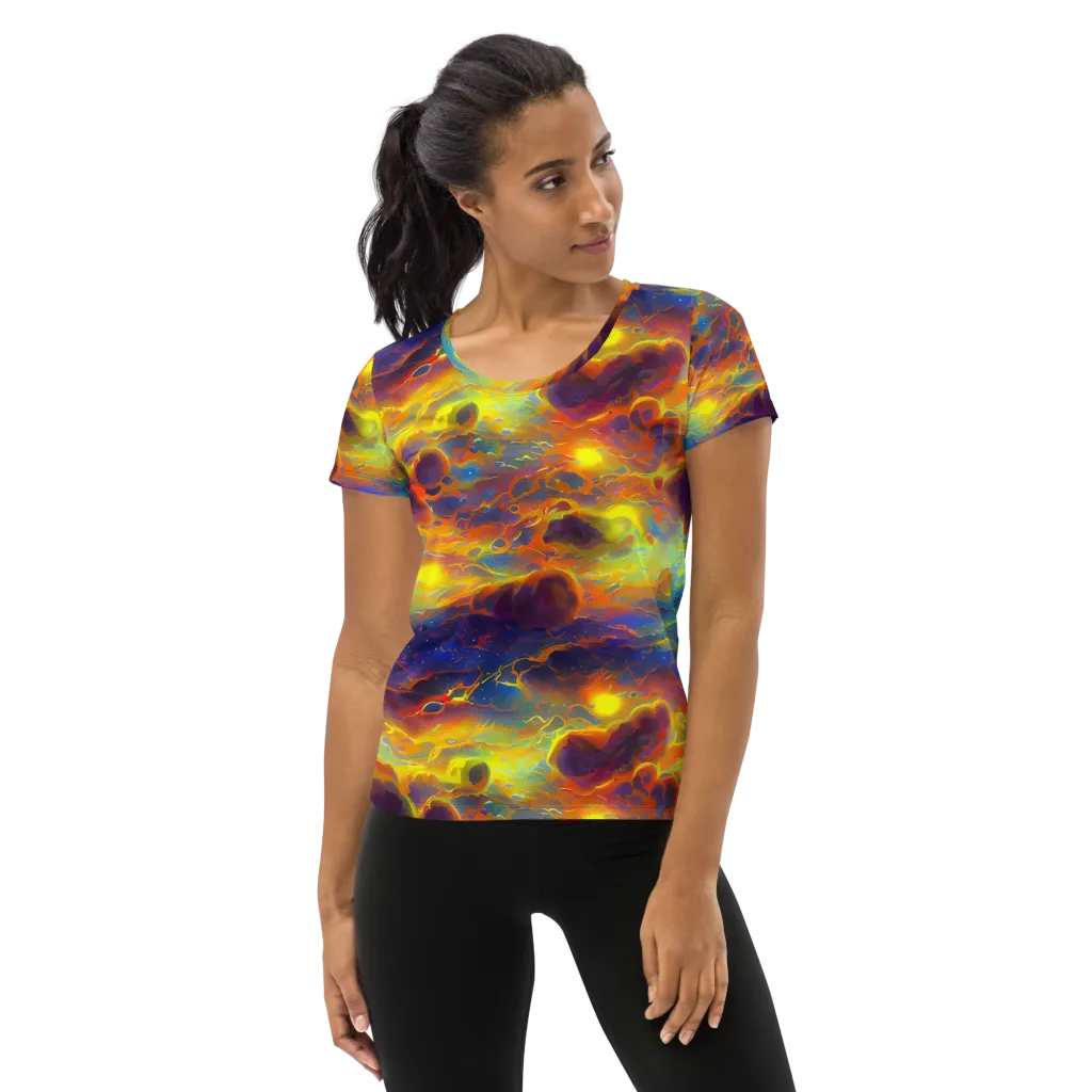 Averin's Nebula on Women's Athletic T-Shirt — Front