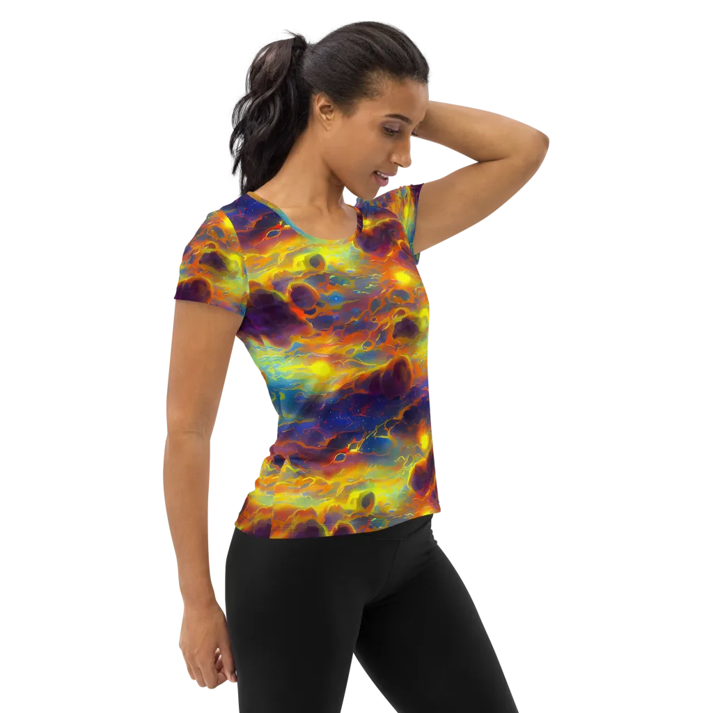Averin's Nebula on Women's Athletic T-Shirt — Right