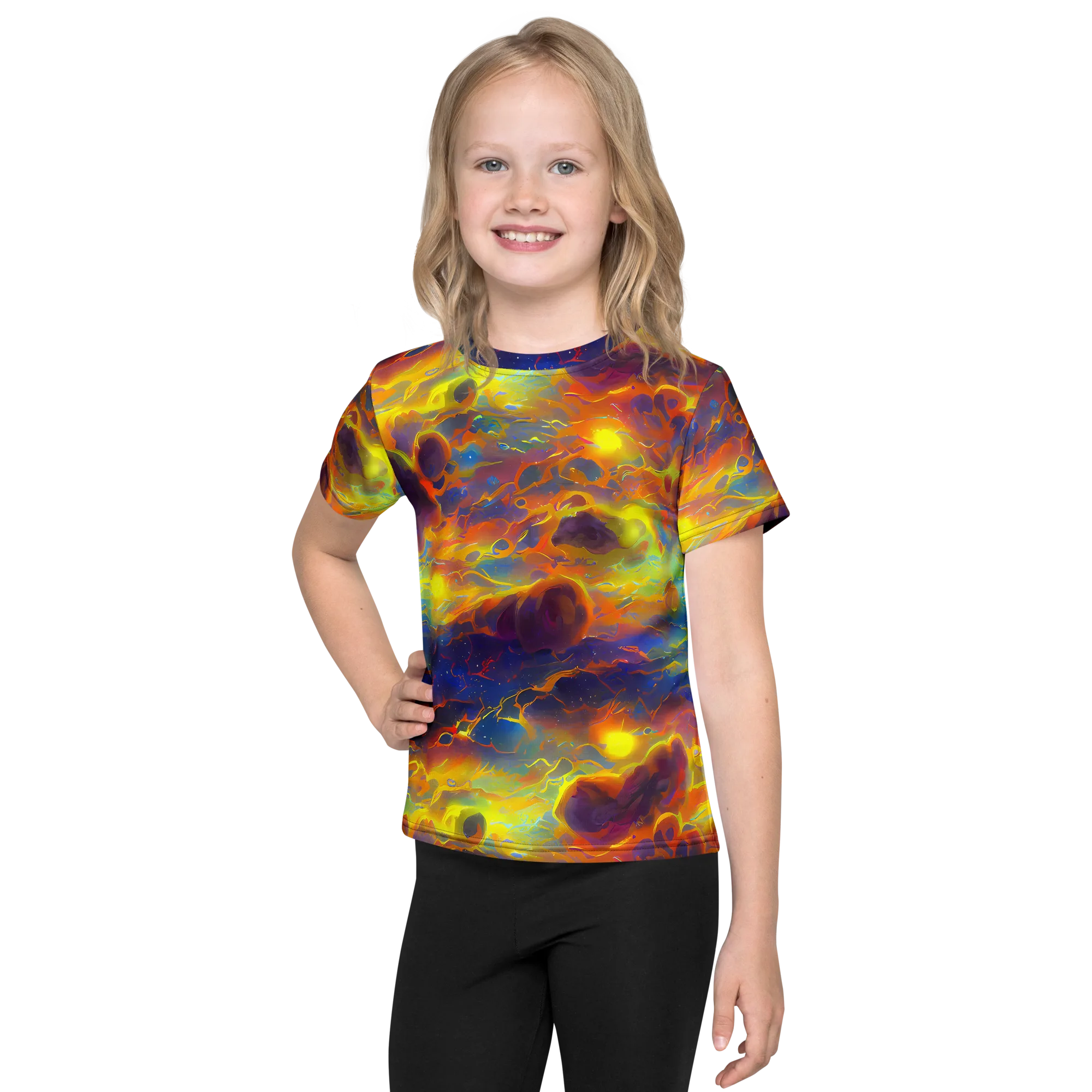 Averin's Nebula on Kids Crew Neck T-Shirt — Front
