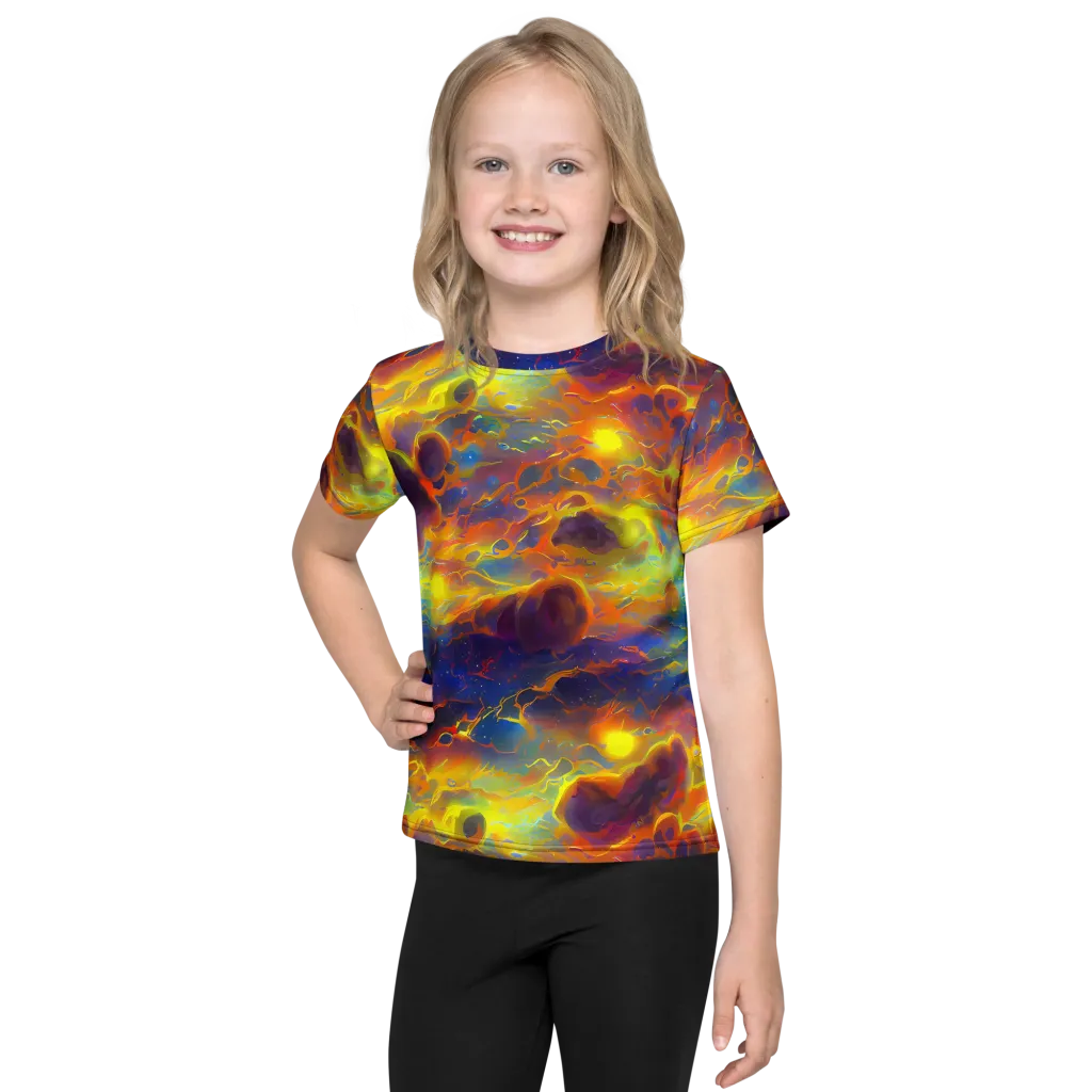 Averin's Nebula on Kids Crew Neck T-Shirt — Front