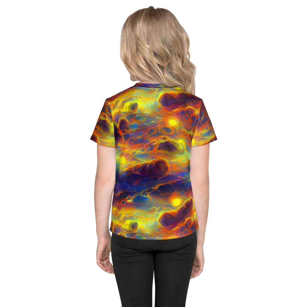 Averin's Nebula on Kids Crew Neck T-Shirt — Back