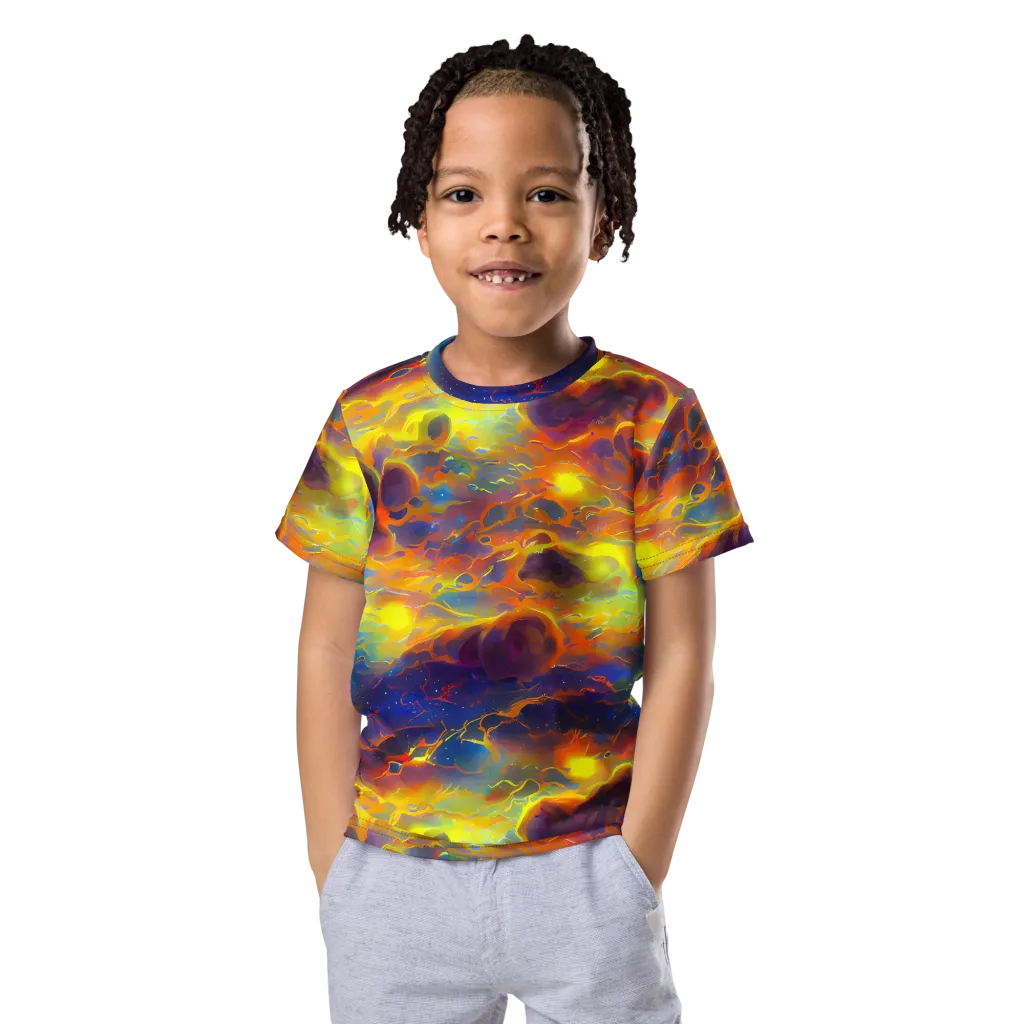 Averin's Nebula on Kids Crew Neck T-Shirt — Front