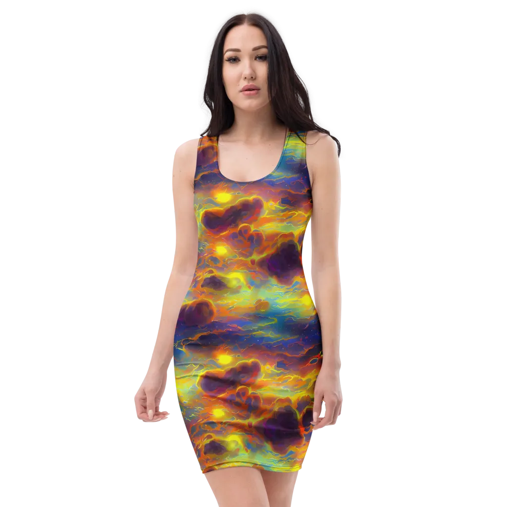 Averin's Nebula on Bodycon Dress — Front