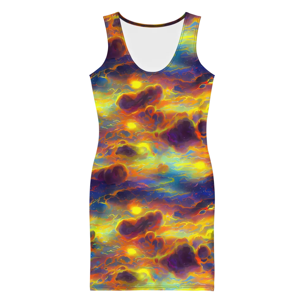 Averin's Nebula on Bodycon Dress — Front