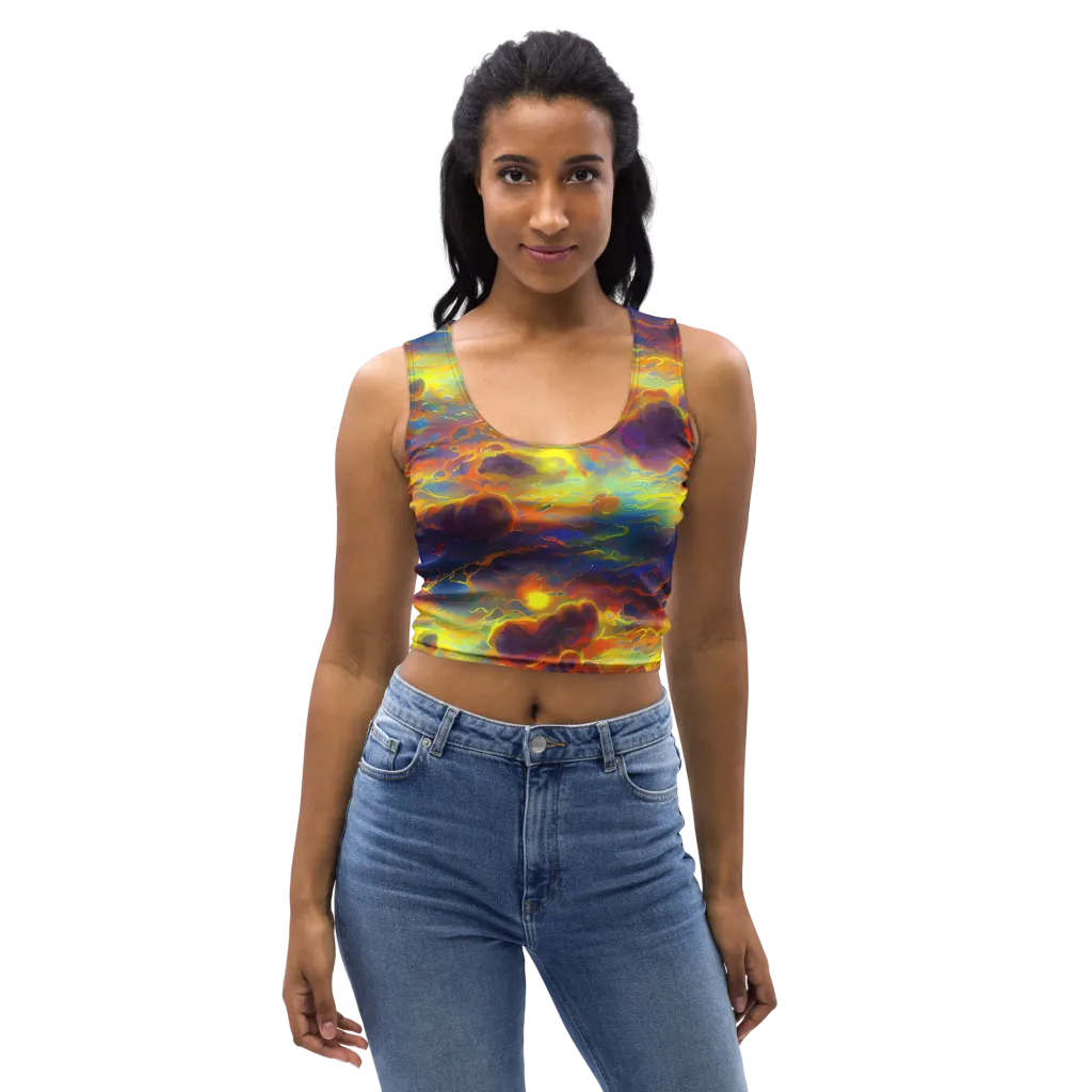Averin's Nebula on Crop Top — Front