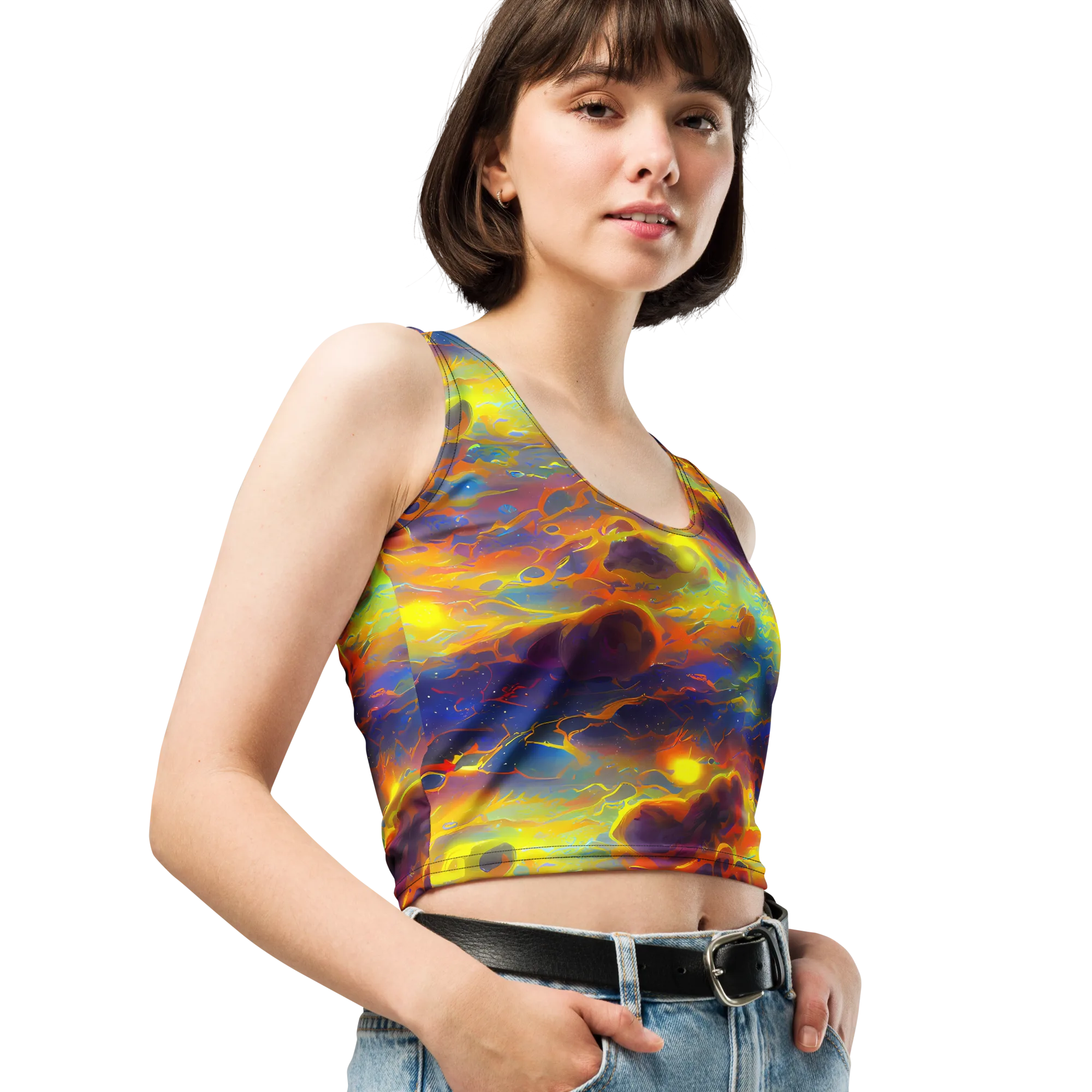 Averin's Nebula on Crop Top — Right Front