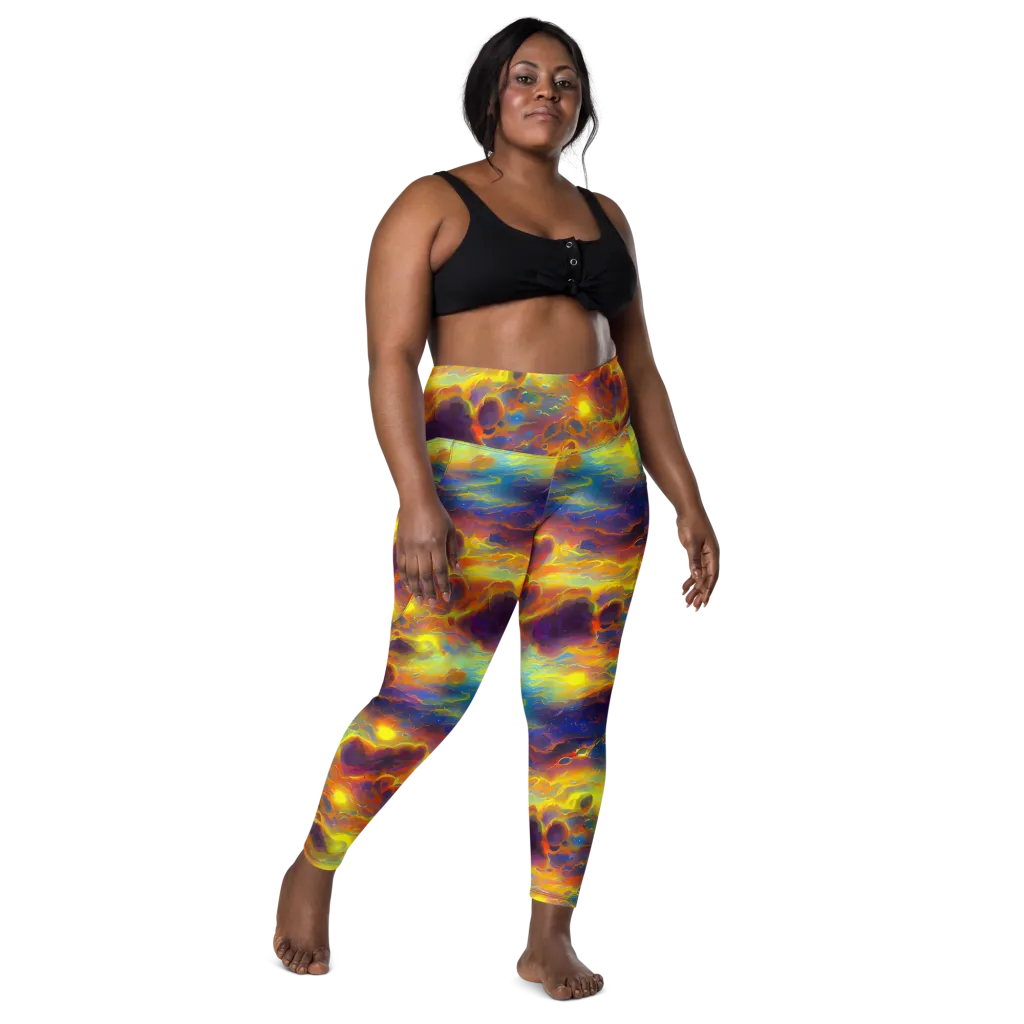 Averin's Nebula on Leggings with Pockets — Front