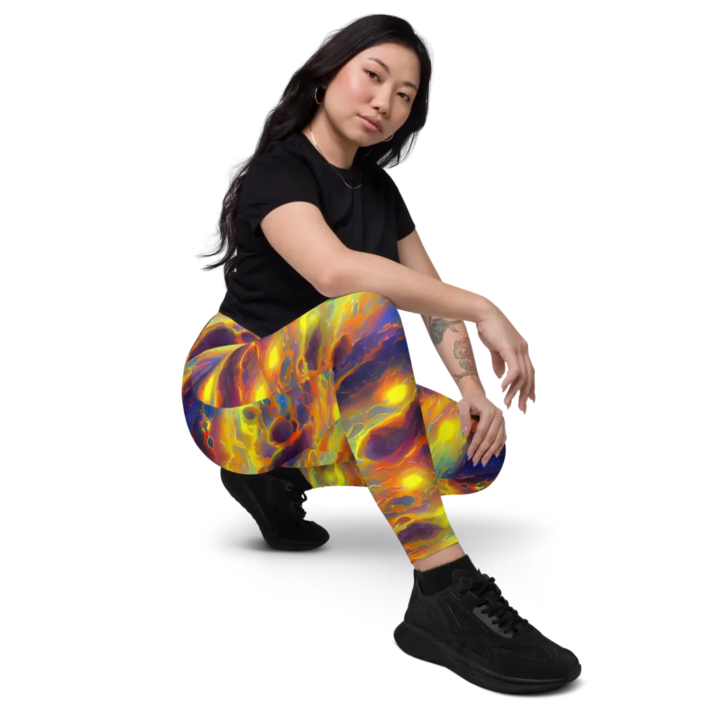 Averin's Nebula on Leggings with Pockets — Right Front