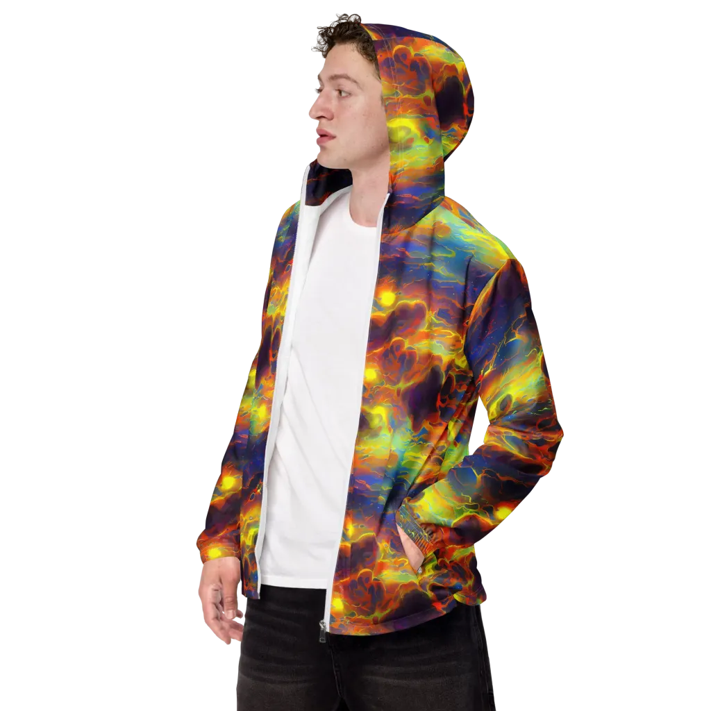 Averin's Nebula on Men's Windbreaker — Left Front