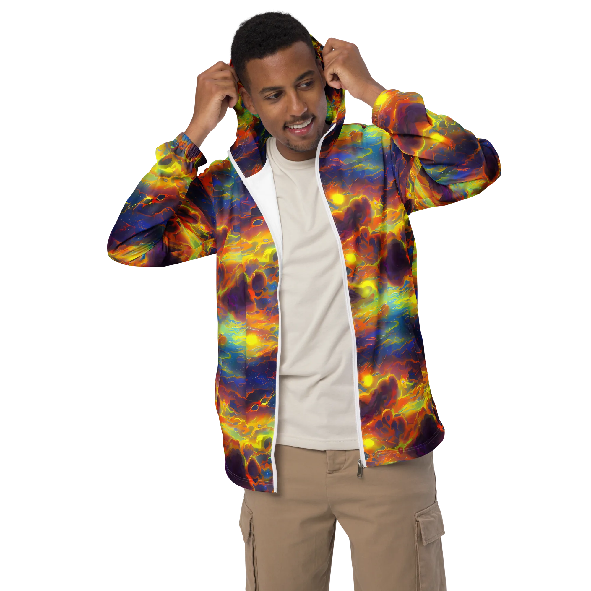Averin's Nebula on Men's Windbreaker — Front