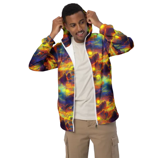 Averin's Nebula on a Men's Windbreaker
