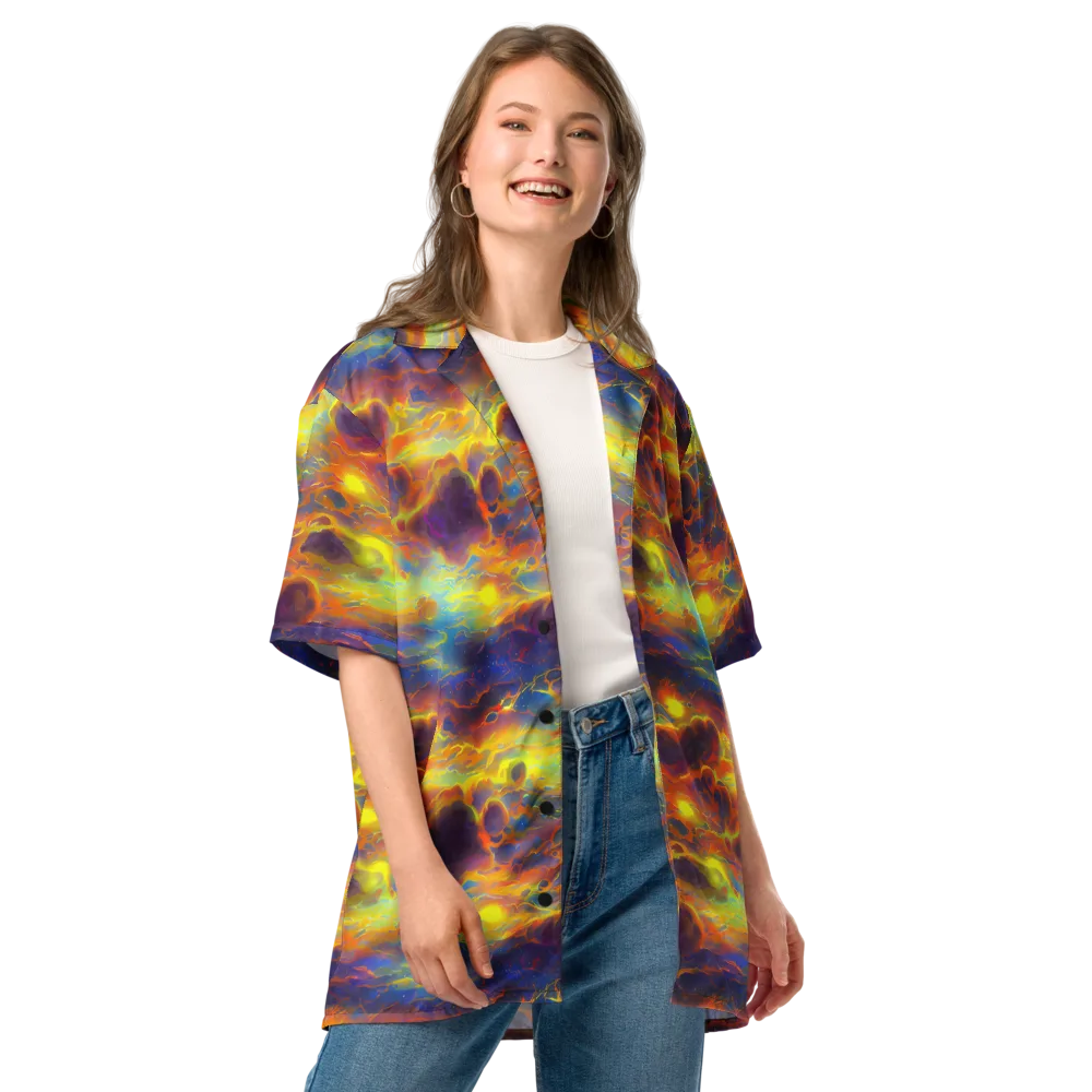 Averin's Nebula on Button Shirt — Front