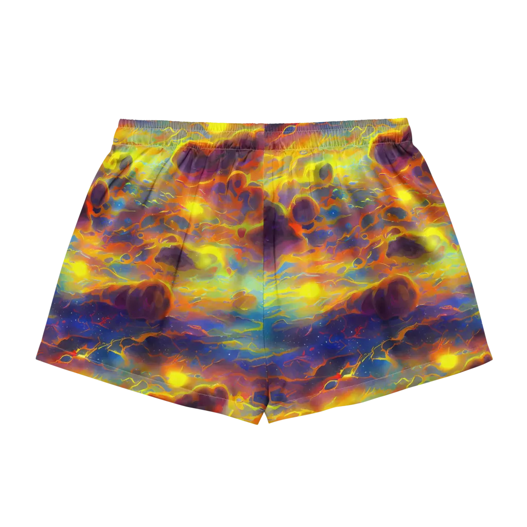 Averin's Nebula on Women's Pajama Shorts — Back