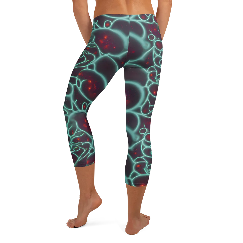 Kerstens Circuit on Capri Leggings — Back